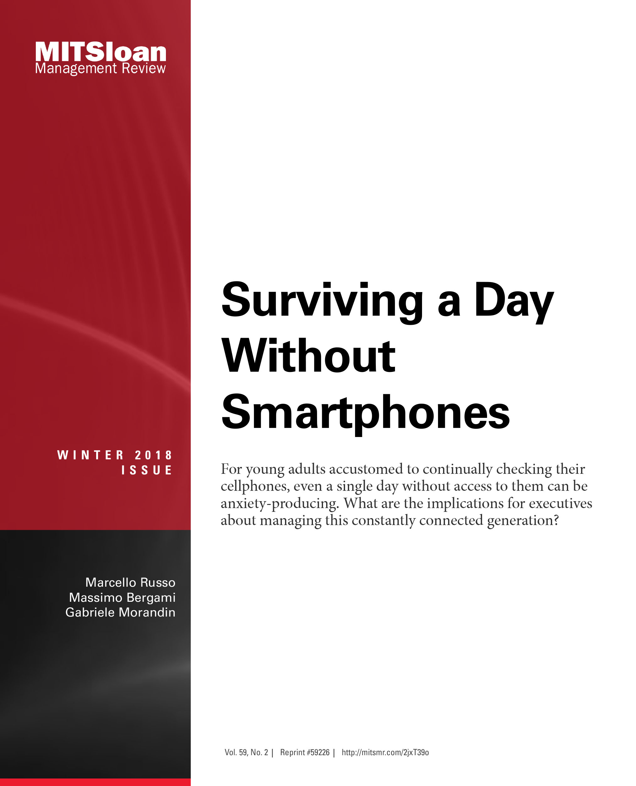 Cover - Surviving a Day Without Smartphones [Article]