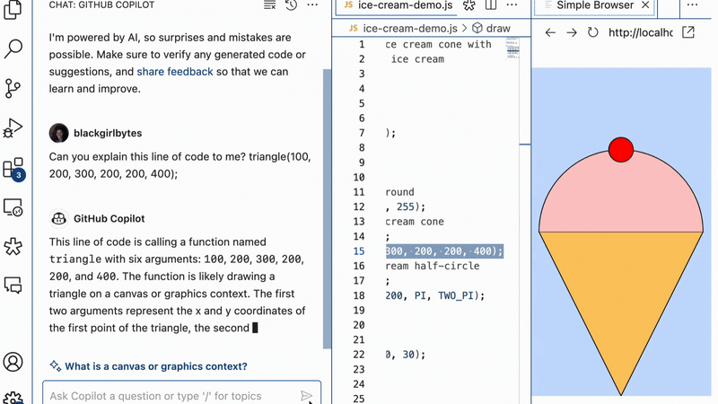 Use GitHub Copilot Chat to Better Understand Generated Code - Use ...