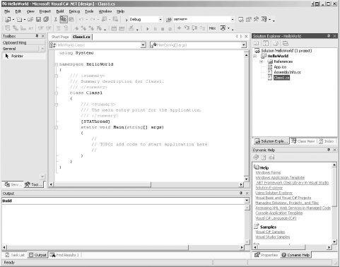 Inside the Integrated Development Environment (IDE) - Learning C# [Book]