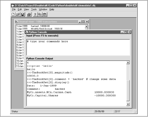 8.1.3. Building an Interactive Console - Python Programming On Win32 [Book]