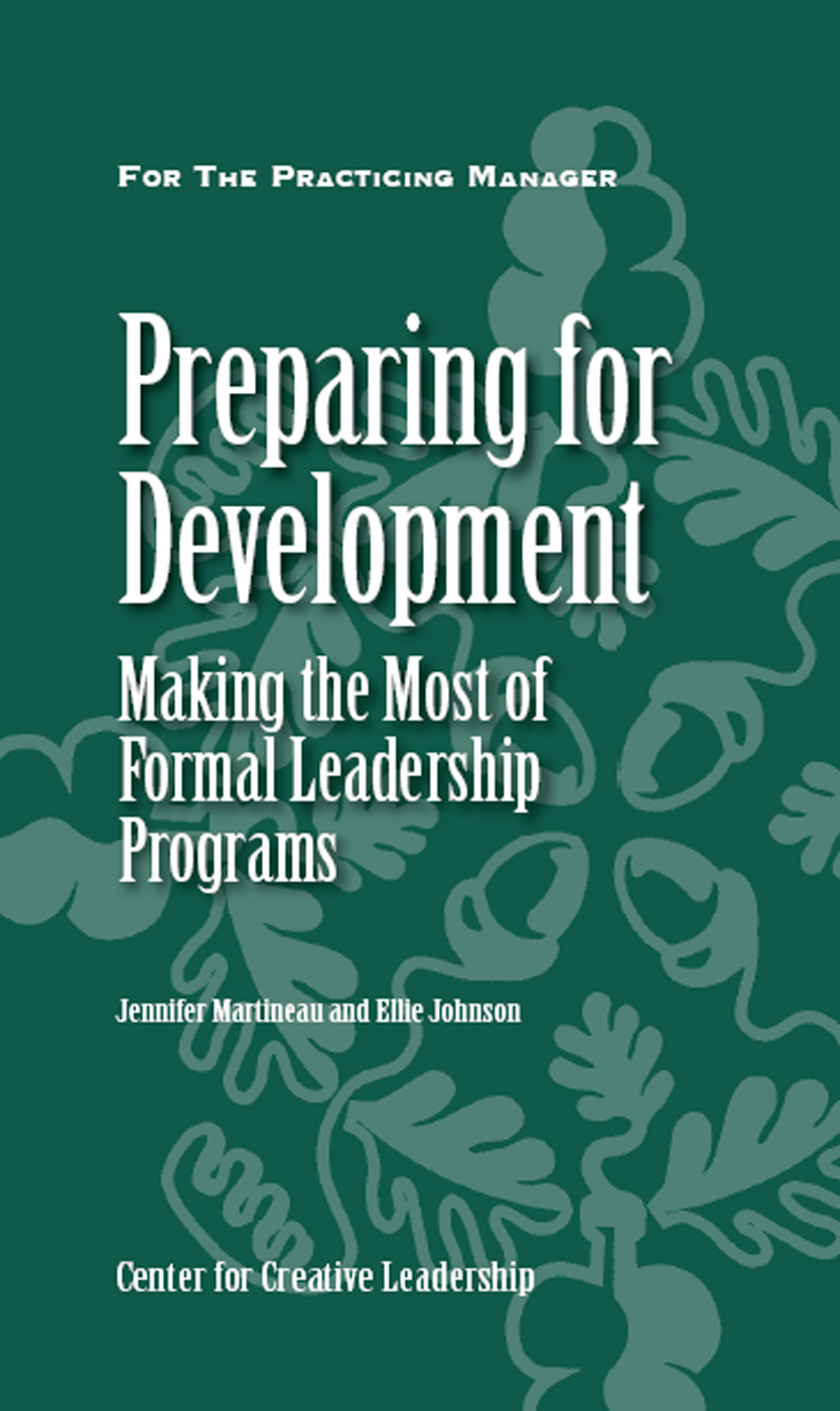 Cover - Preparing for Development: Making the Most of Formal Leadership ...
