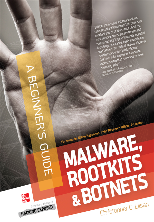 Cover - Malware, Rootkits & Botnets A Beginner's Guide [Book]
