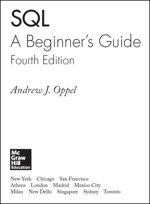 Title Page - SQL: A Beginner's Guide, Fourth Edition, 4th Edition [Book]