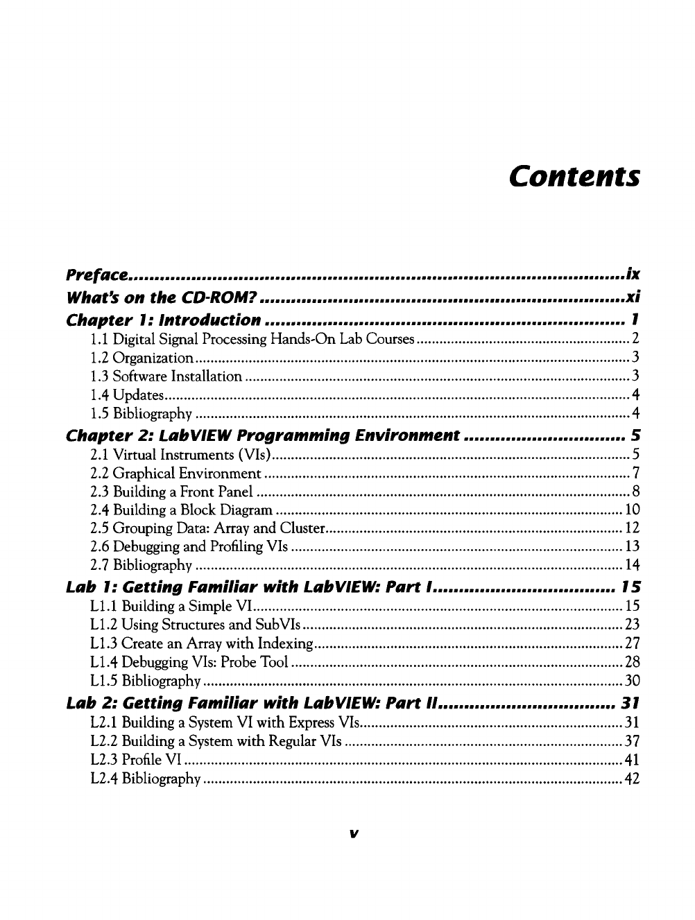 Contents - Digital Signal Processing System-Level Design Using LabVIEW ...