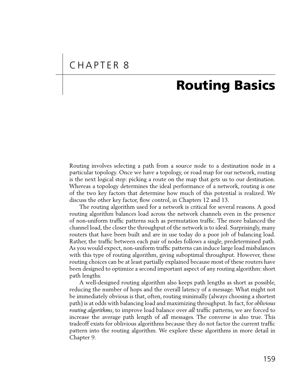 Chapter 8. Routing Basics - Principles and Practices of Interconnection ...