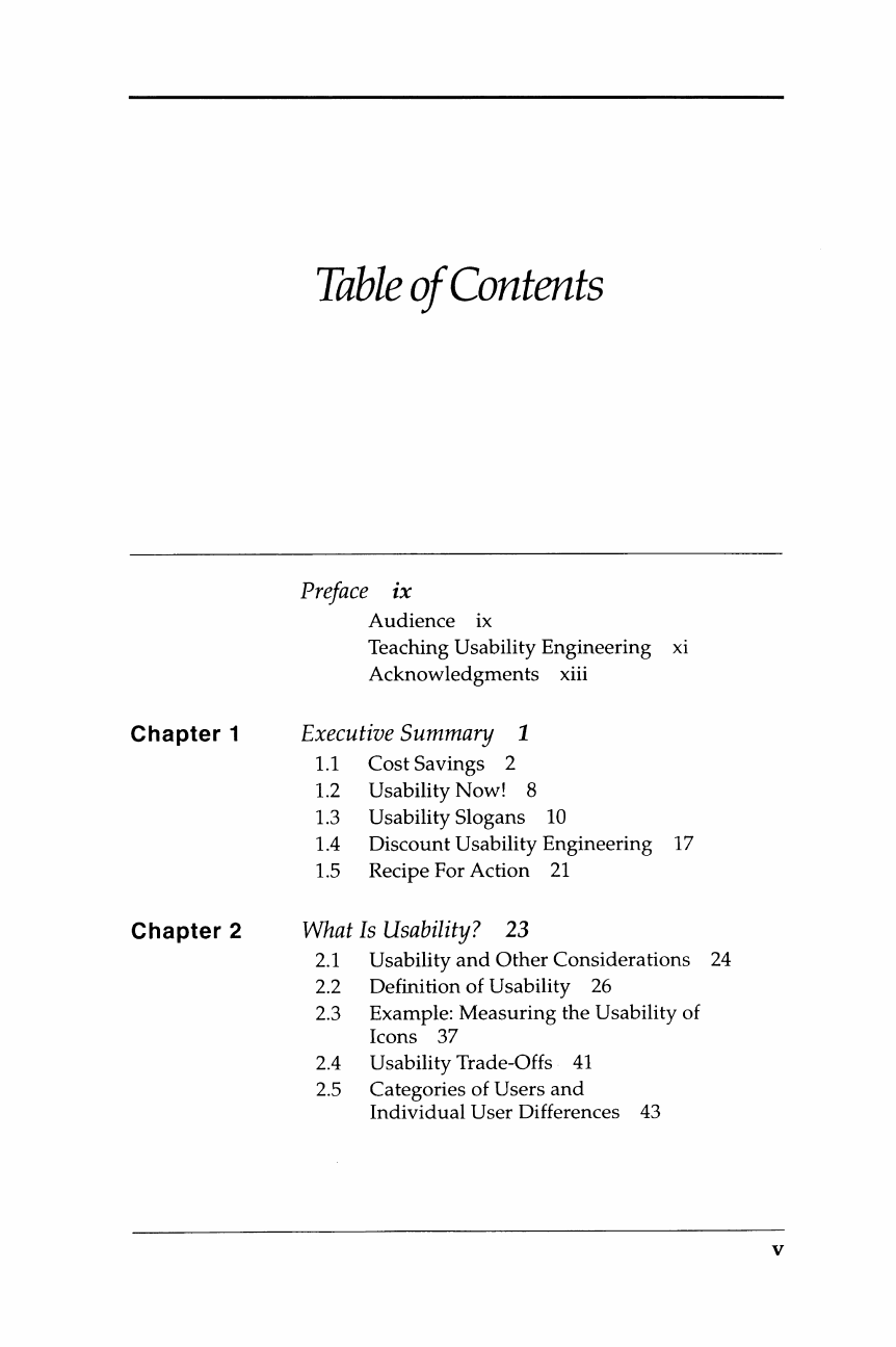 Table of Contents - Usability Engineering [Book]