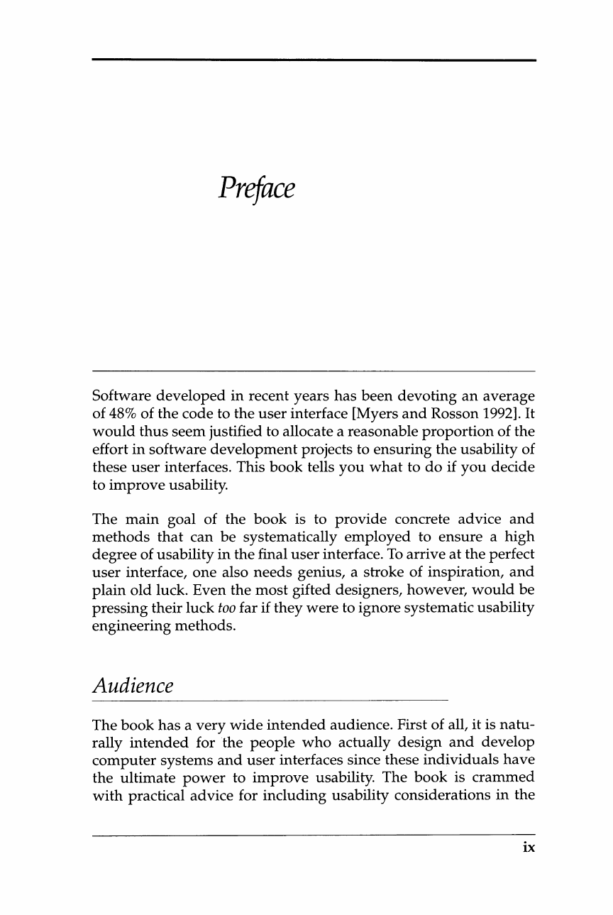 Preface - Usability Engineering [Book]