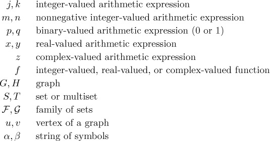 Appendix B — Index to Notations - The Art of Computer Programming ...