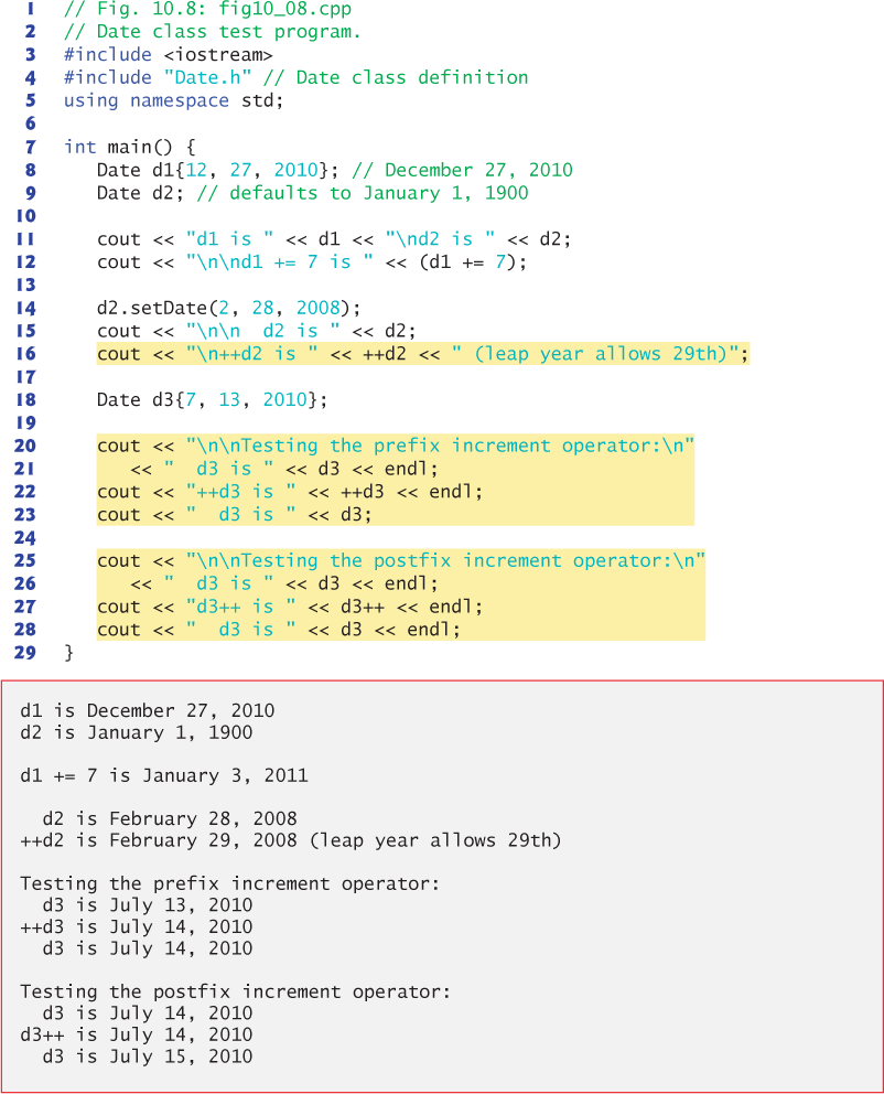 10.8 Case Study: A Date Class - C++ How to Program, 10/e [Book]