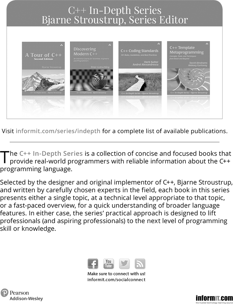 A Tour of C++ - A Tour of C++, 2nd Edition [Book]