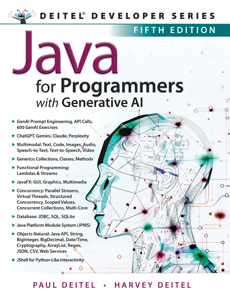Cover Page - Java for Programmers: with Generative AI, 5th Edition [Book]