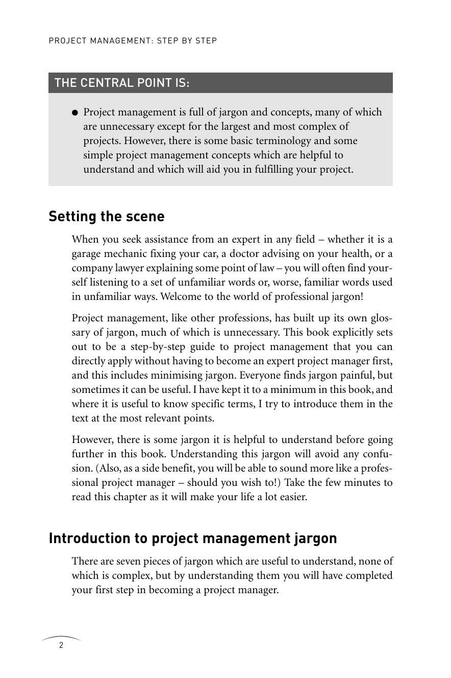 Step 1: Understand the basics - Project Management Step by Step [Book]