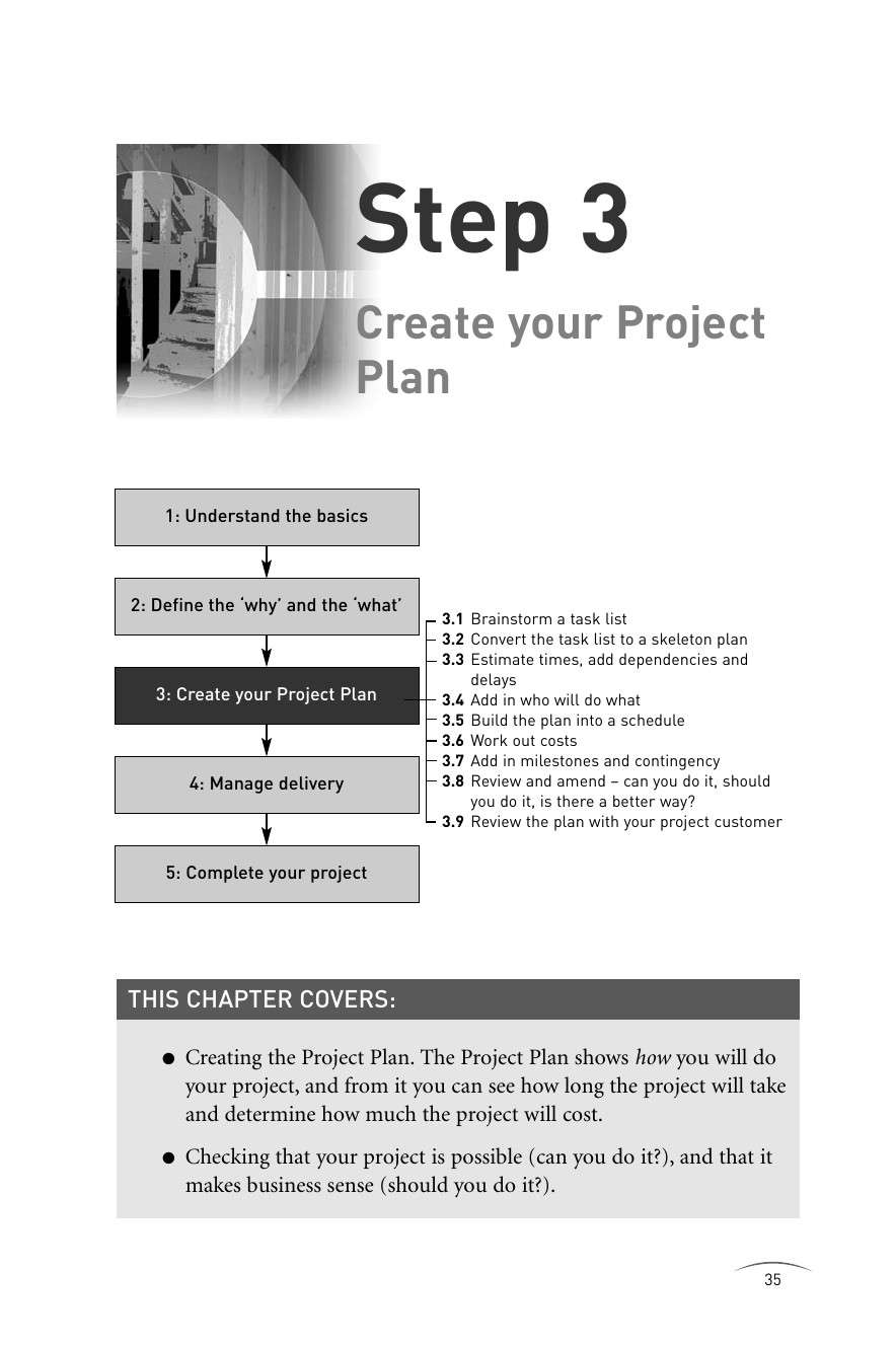 Step 3: Create your Project Plan - Project Management Step by Step [Book]