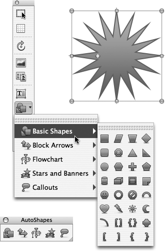 AutoShapes and WordArt - Office 2008 for Macintosh: The Missing Manual ...