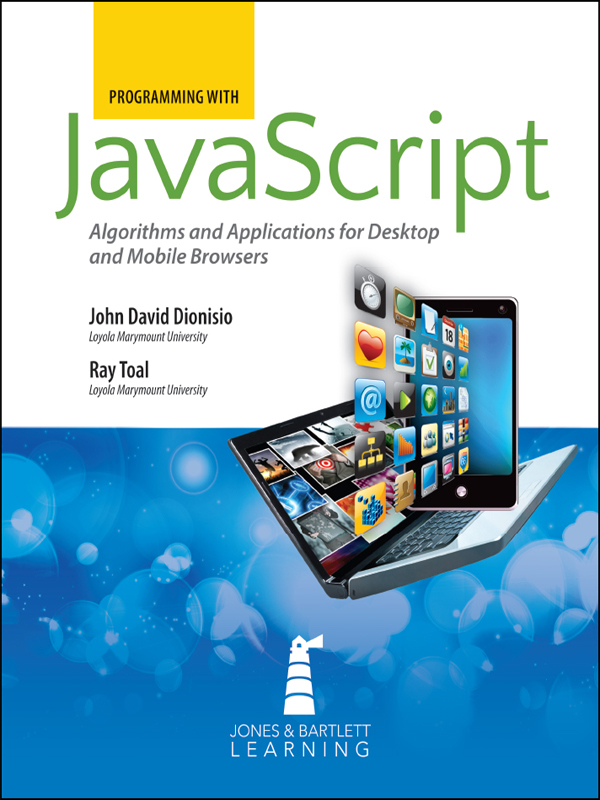 Title Page - Programming with JavaScript: Algorithms and Applications ...
