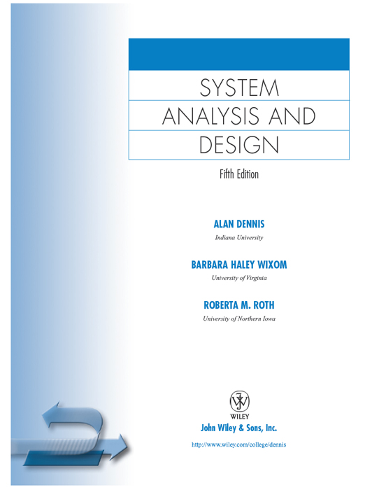 Title Page - System Analysis and Design, Fifth Edition [Book]