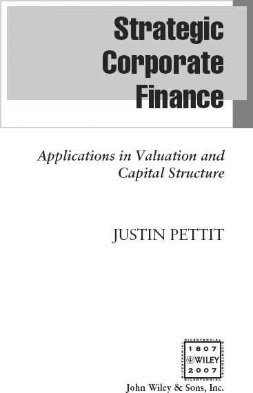 Title - Strategic Corporate Finance: Applications in Valuation and ...