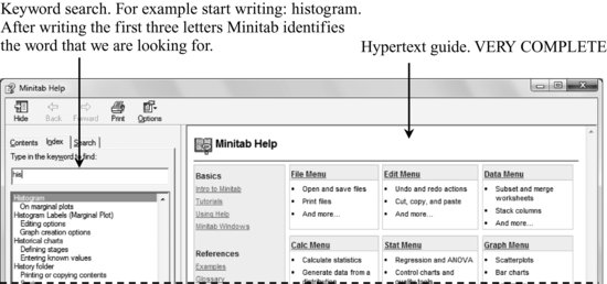 1.7 Getting Help - Industrial Statistics with Minitab [Book]