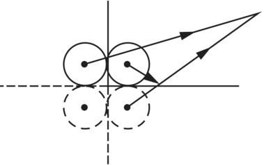 Schematic illustration of a wall-floor intersection with three images.