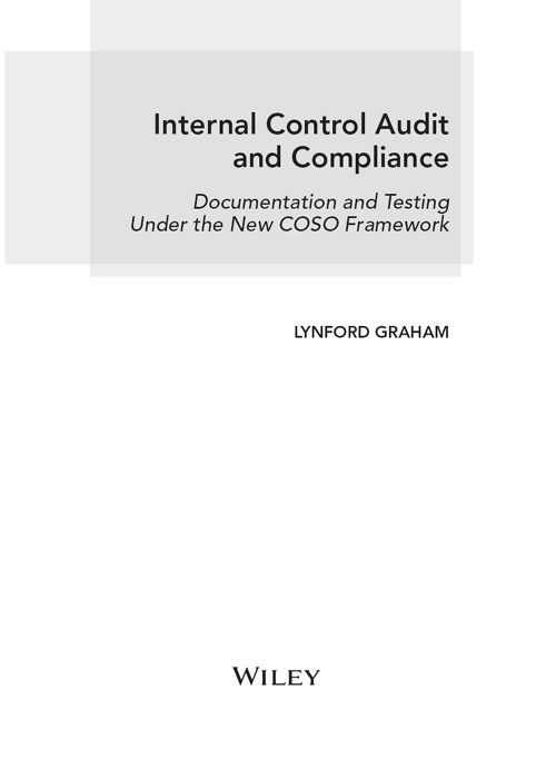 Title Page - Internal Control Audit and Compliance: Documentation and ...