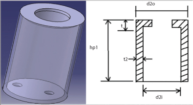 Figure shows pumping cylinder is small in size when compared to other cylinder, but is subjected to same pressure.