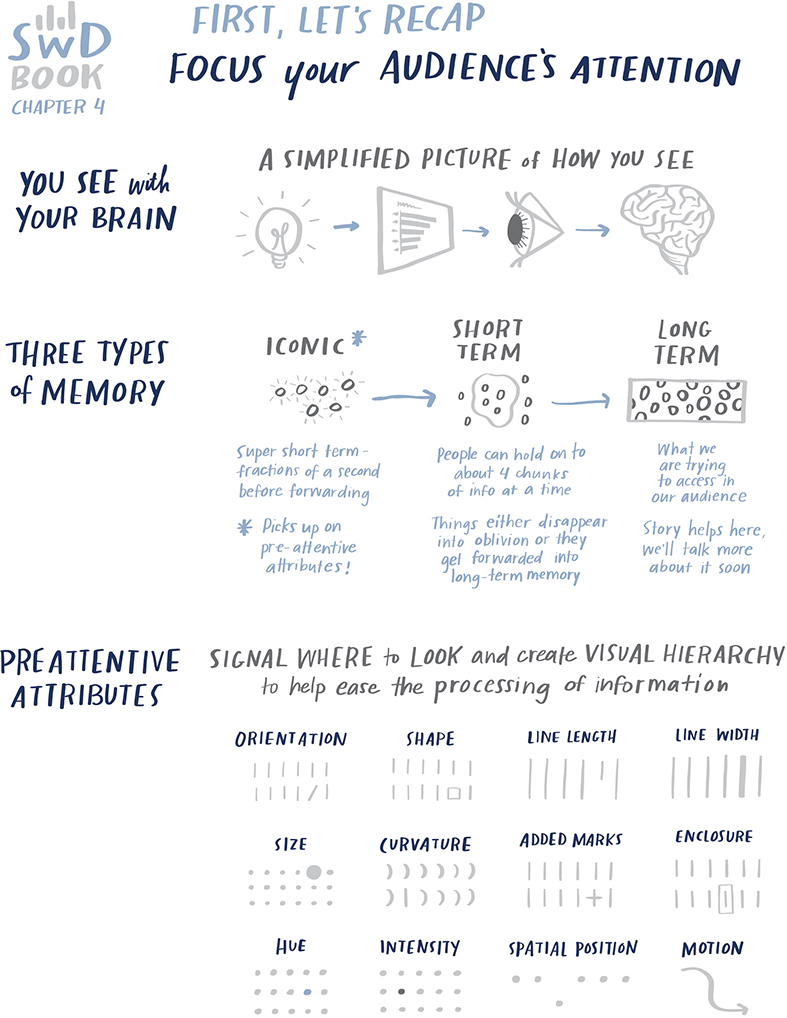 chapter four focus attention - Storytelling with Data [Book]
