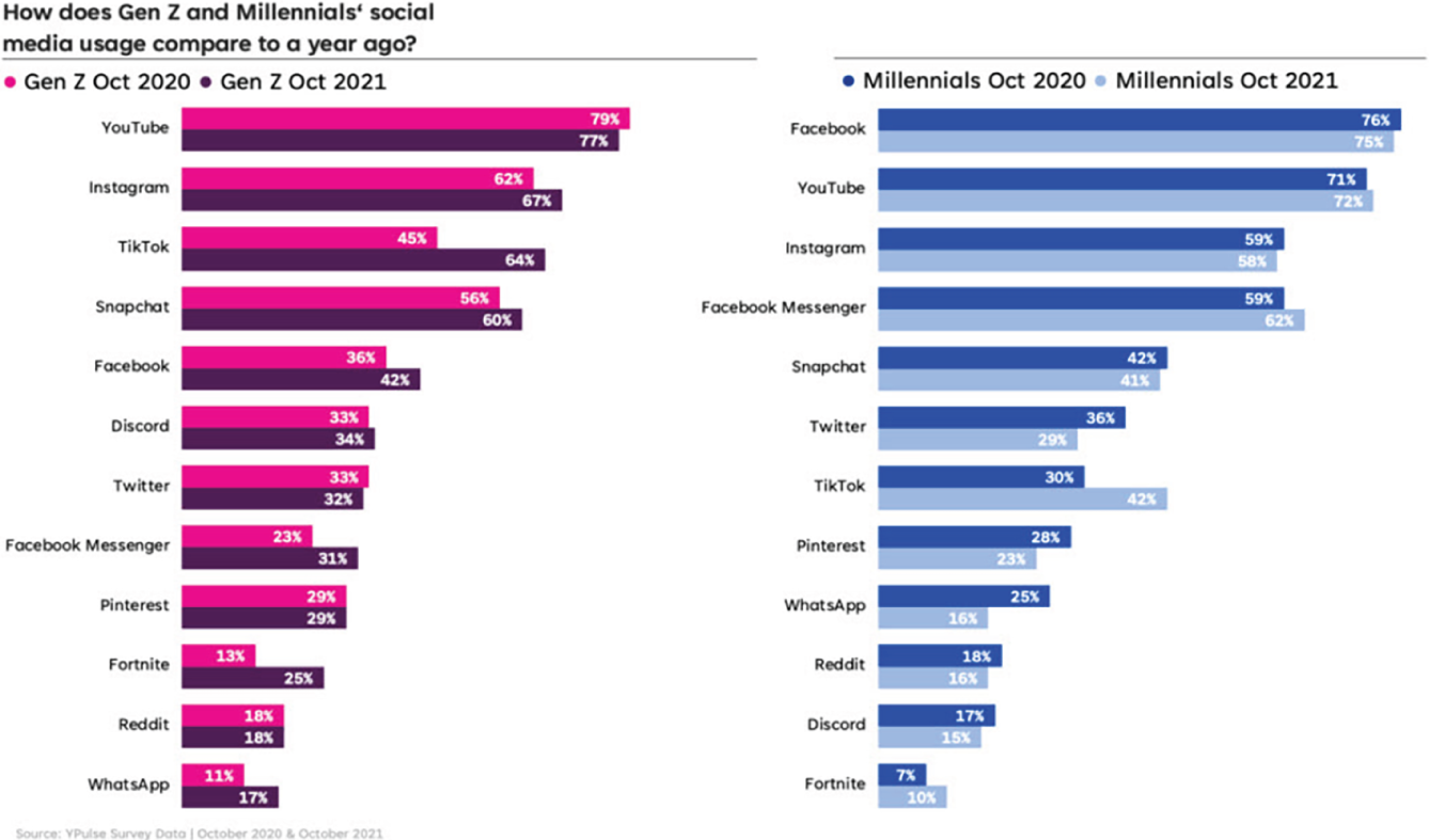 Schematic illustration of Social Network Users Often Self-Select and Are Organized Based Roughly on Age-Groups and Interests
