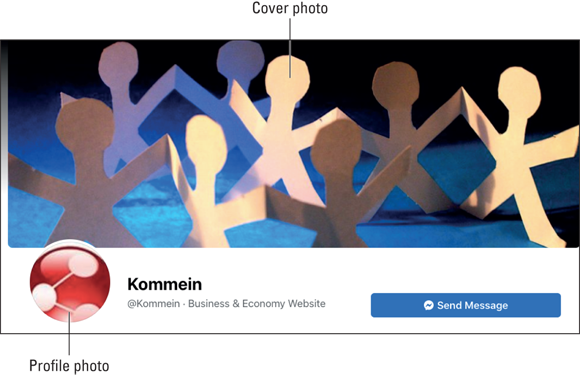 Snapshot of using the brand’s logo for the profile photo.