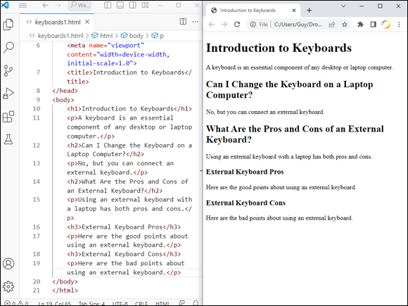 Chapter 2: Creating Your First Web Pages - Teach Yourself VISUALLY HTML ...