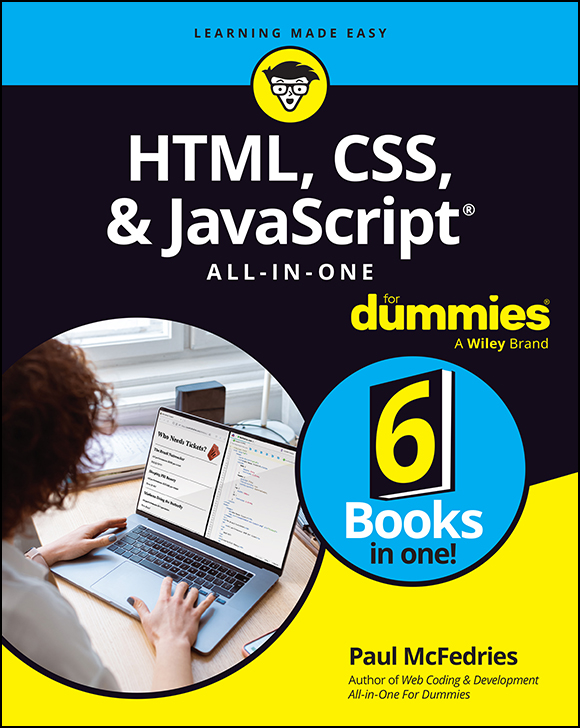 Cover - HTML, CSS, & JavaScript All-in-One For Dummies [Book]