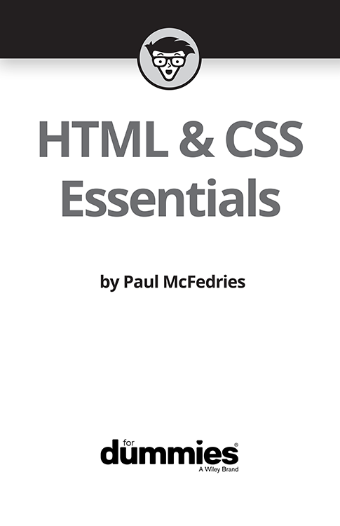 Title Page - HTML & CSS Essentials For Dummies [Book]