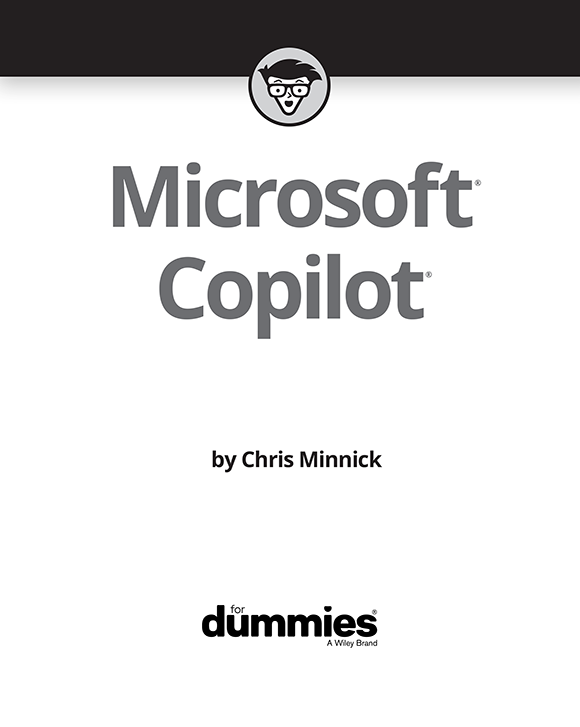Title Page - Microsoft Copilot For Dummies [Book]