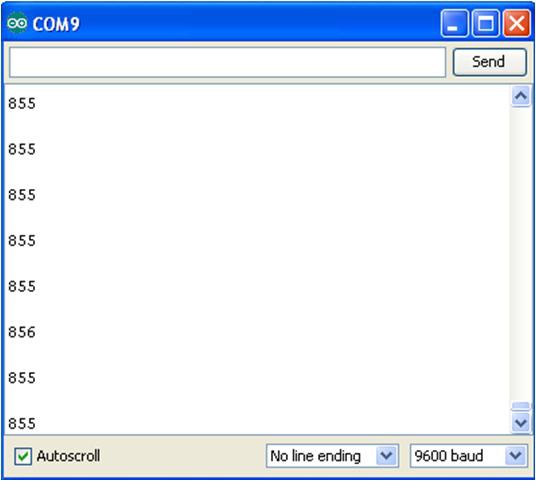 Decimal numbers being displayed on the Arduino Serial Monitor