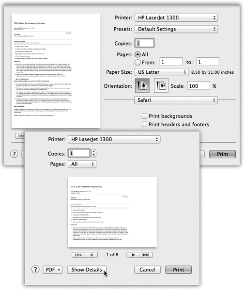 Making the Printout - OS X Mavericks: The Missing Manual [Book]