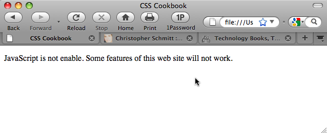 14. Interacting with JavaScript - CSS Cookbook, 3rd Edition [Book]