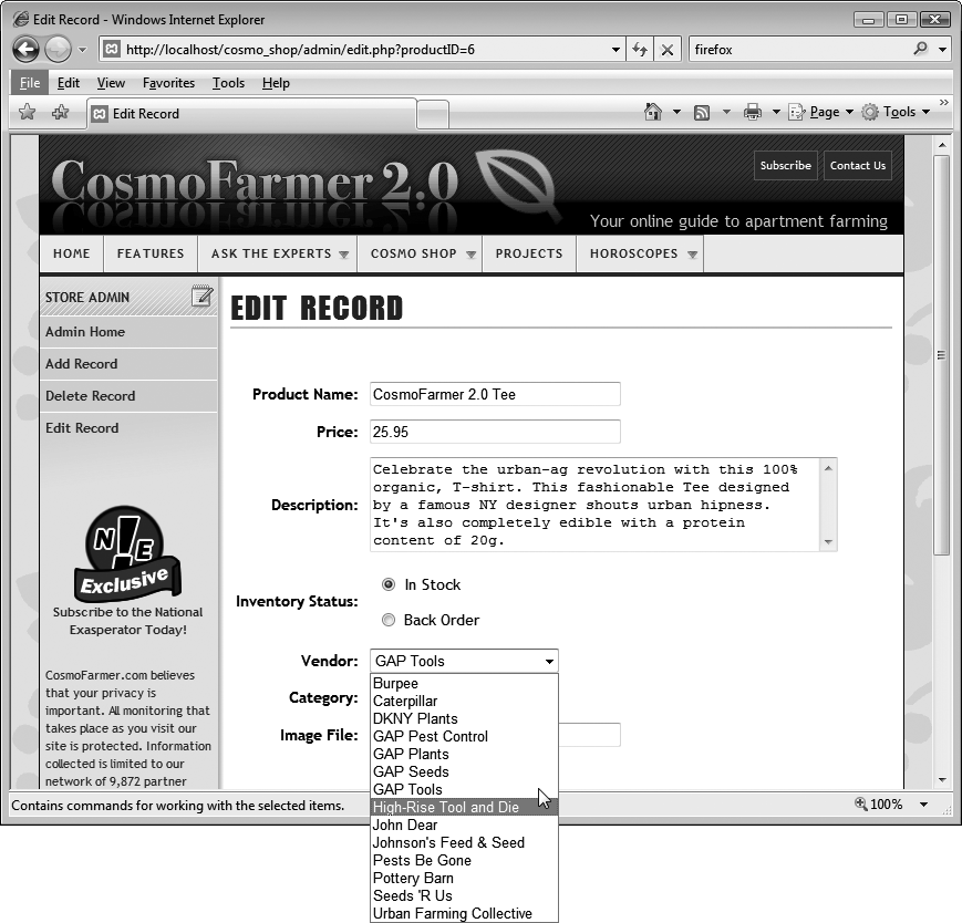 Dynamic Form Fields - Dreamweaver CS5: The Missing Manual [Book]