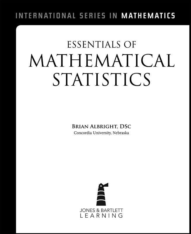 Title Page - Essentials of Mathematical Statistics [Book]