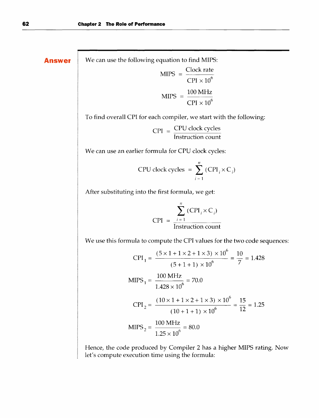 Chapter 2: The Role of Performance (4/10) - Computer Organization and ...