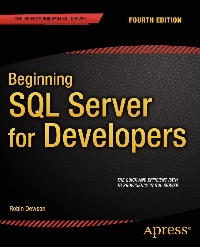 Cover - Beginning SQL Server for Developers, Fourth Edition [Book]