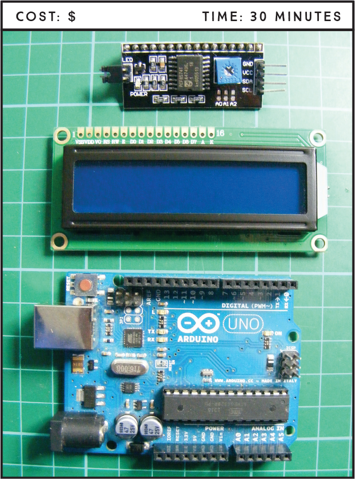 Project 16: Serial LCD Screen - Arduino Project Handbook, Volume II [Book]