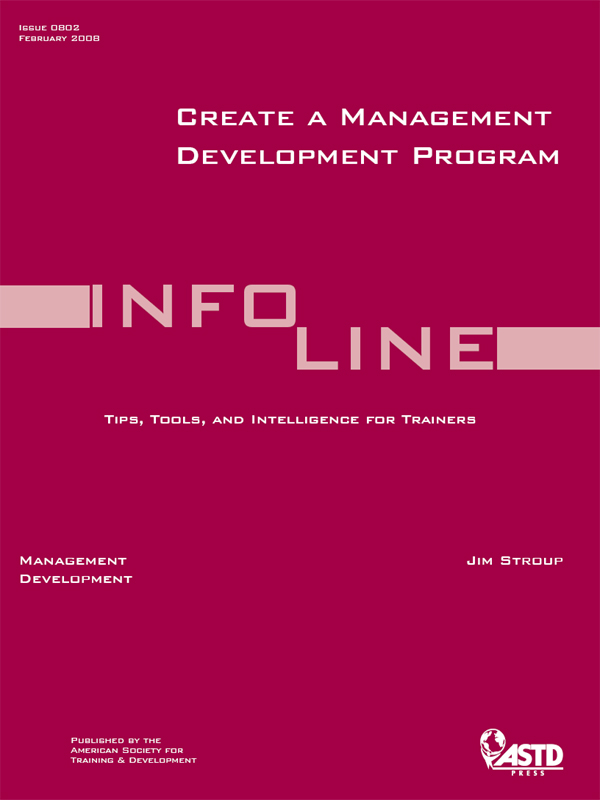 Cover Page - Create a Management Development Program [Book]