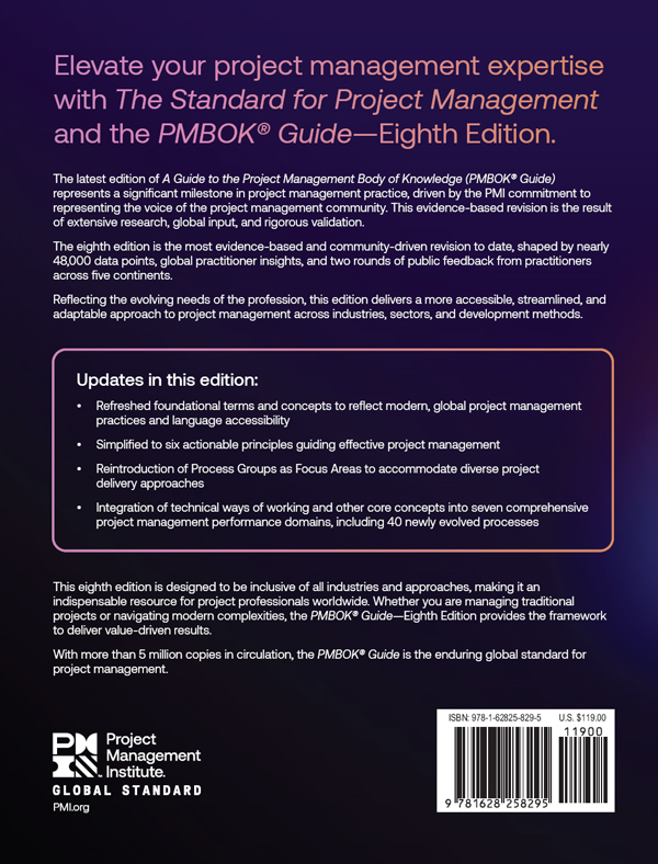 Back Cover - A Guide to the Project Management Body of Knowledge (PMBOK ...