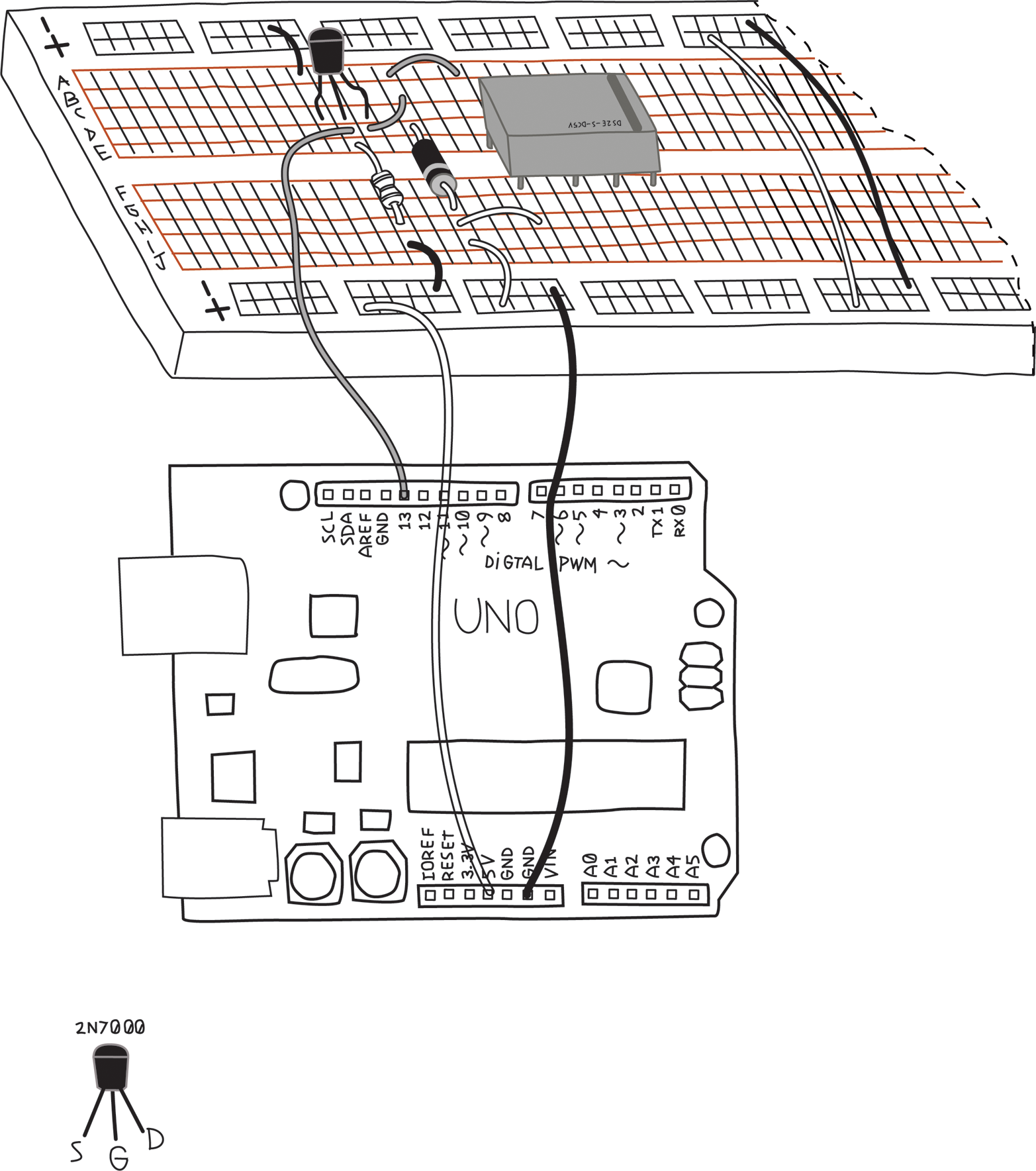 6 GSWA3E testing FET relay bb