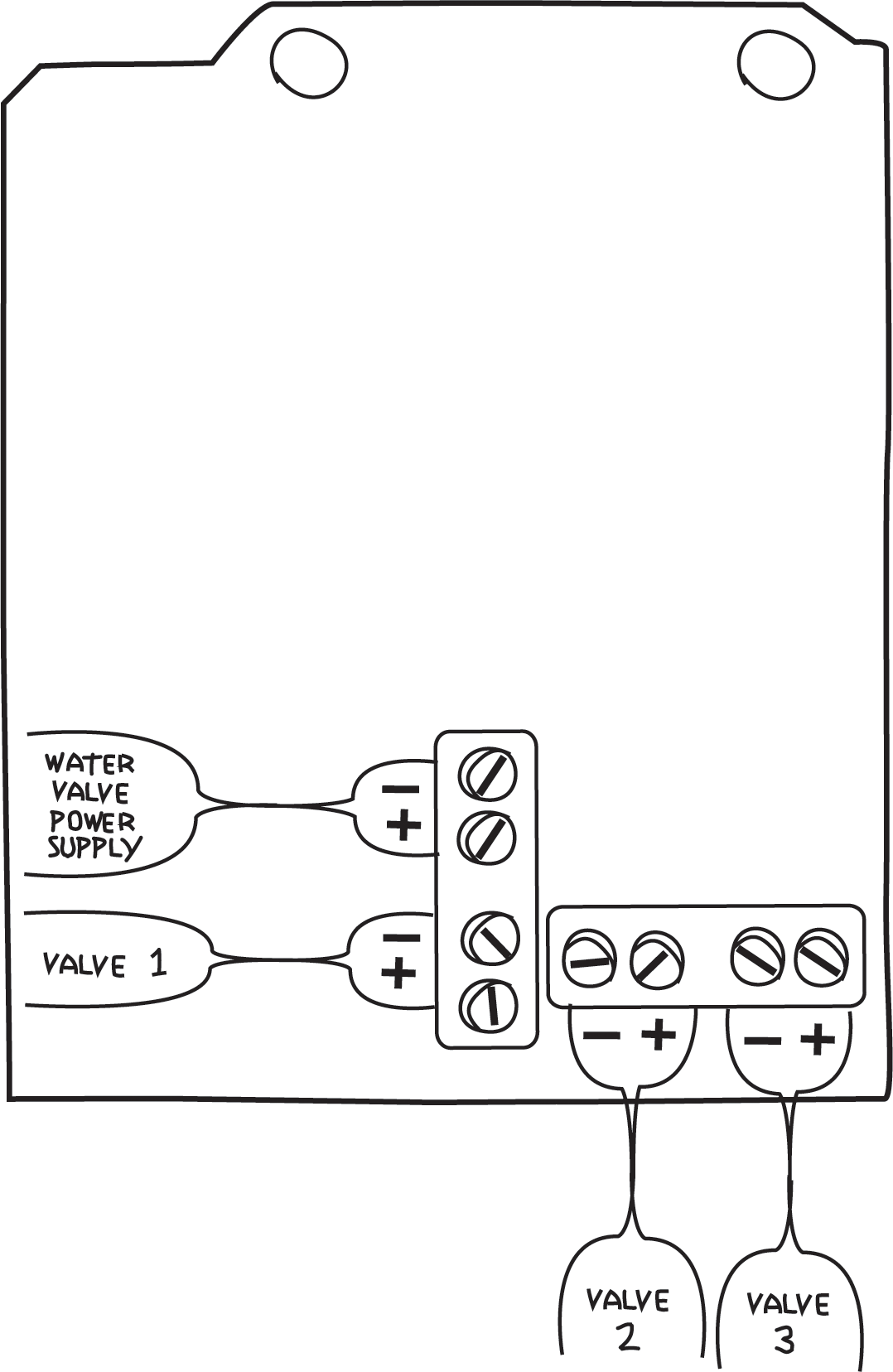 22 GSWA3E screw terminal documentation handrawing