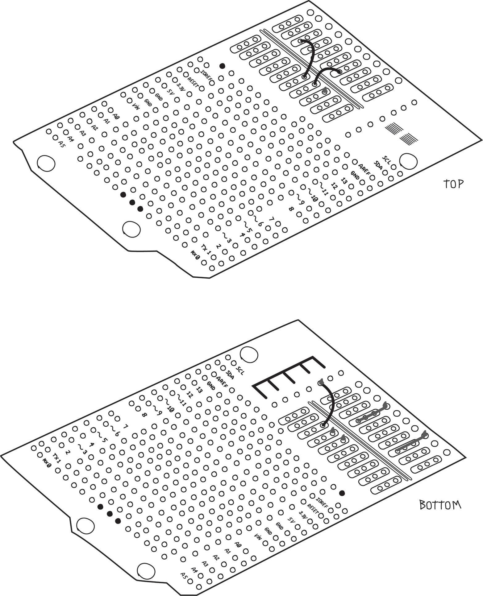 connecting the negative screw terminals