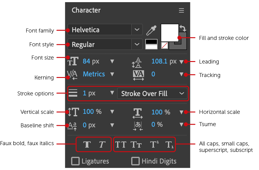 The Character Panel - Adobe After Effects [Book]