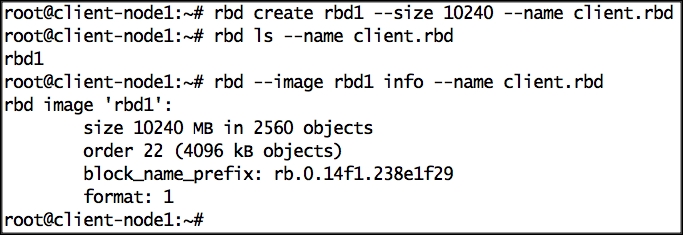 Creating Ceph Block Device - Ceph Cookbook [Book]