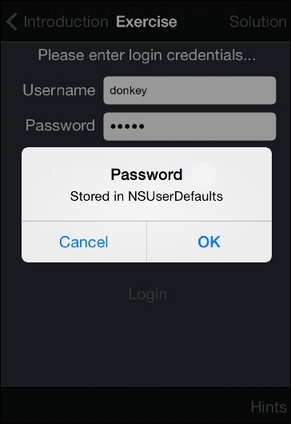 Insecure storage in the NSUserDefaults class - Learning iOS Penetration ...