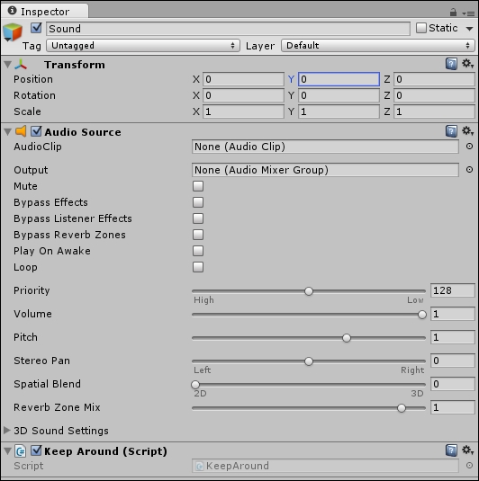 Adding sound effects - Mastering Unity 2D Game Development - Second ...