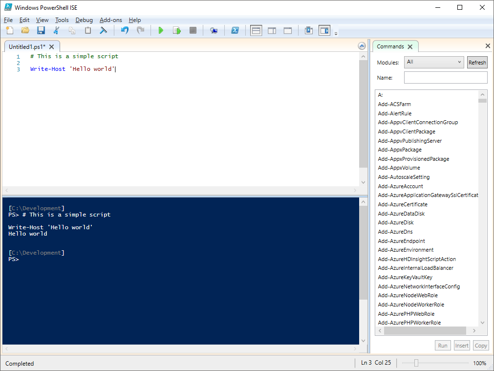 PowerShell ISE - Mastering Windows PowerShell Scripting - Second ...